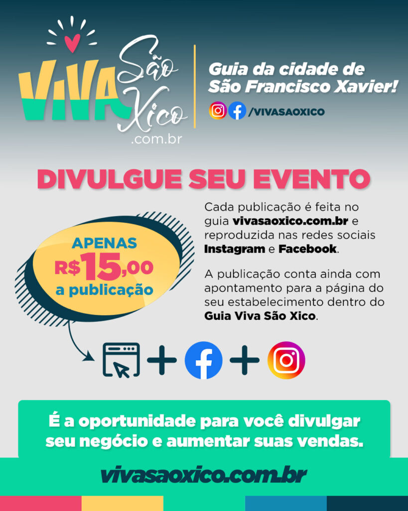 Divulgue seu evento